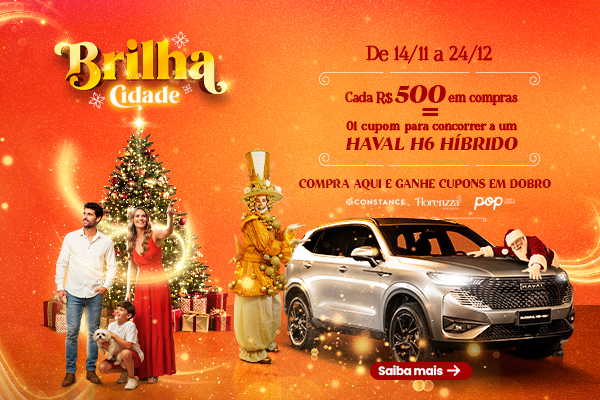 O Shopping Cidade vai fazer seu Natal brilhar — e pode te dar um HAVAL H6 Híbrido novinho!