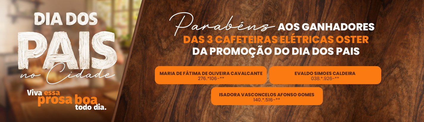 Conheça os ganhadores da ação de Dia dos Pais do Shopping Cidade