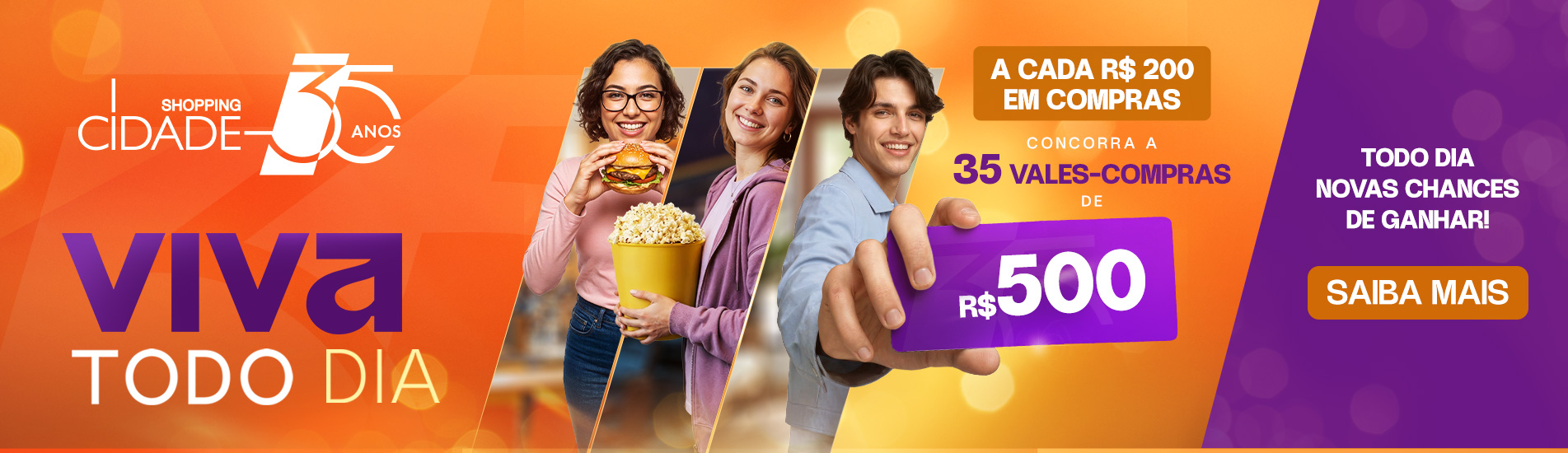 Compre e concorra - 35 anos do Shopping Cidade
