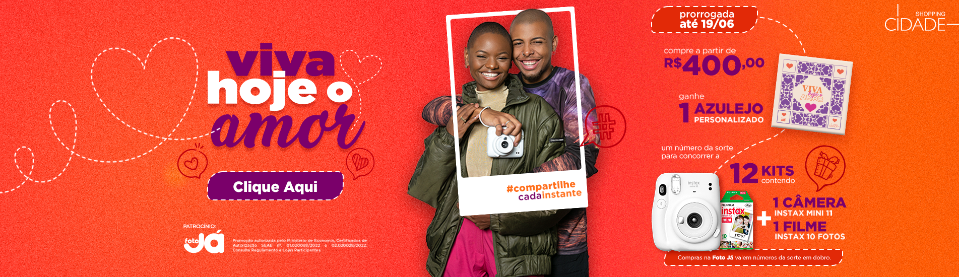 Viva Hoje o Amor: Dia dos Namorados 2022 Shopping Cidade