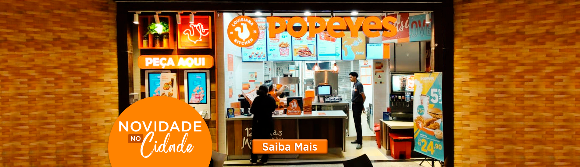 Novidade no Cidade: Popeyes