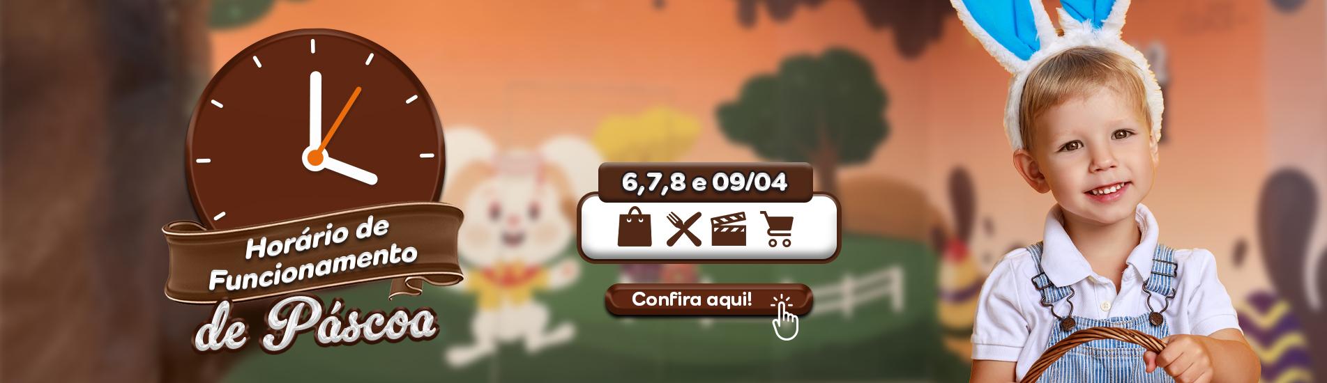 Horário de funcionamento: feriado de Páscoa 