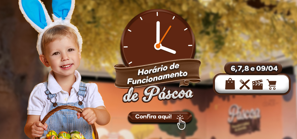Horário de funcionamento: feriado de Páscoa 