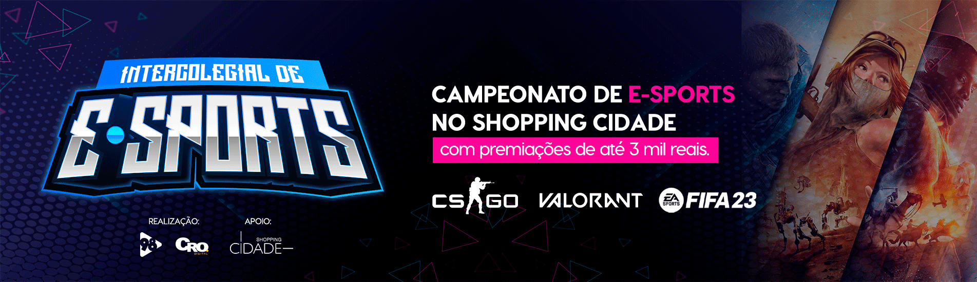 Novidade no Cidade: Intercolegial de E-Sports  Novidade no Cidade: Intercolegial de E-Sports