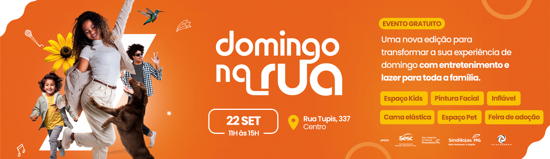Novidade no Cidade: Domingo na Rua Novidade no Cidade: Domingo na Rua