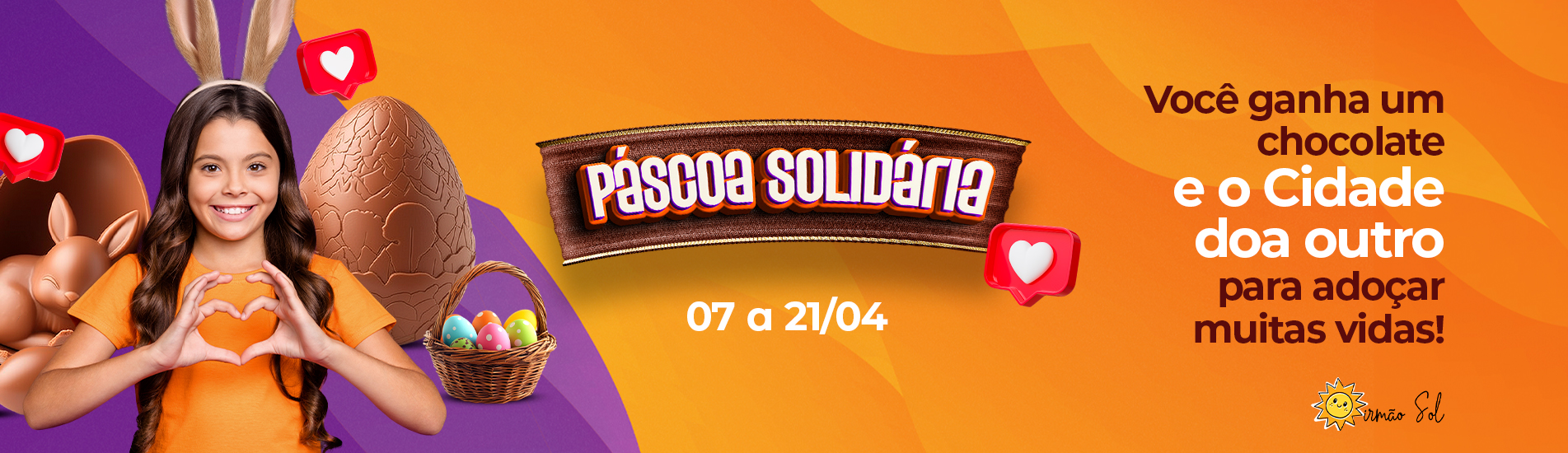 Páscoa Solidária no Shopping Cidade