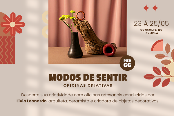 Oficinas Criativas Modos de Sentir – Solte sua imaginação no Shopping Cidade!