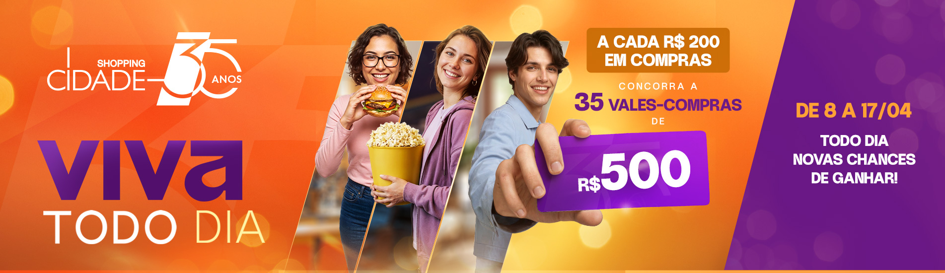 Compre e concorra - 35 anos do Shopping Cidade