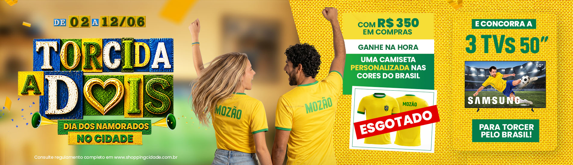 Torcida a Dois no Cidade: Comemore o Dia dos Namorados com prêmios exclusivos!