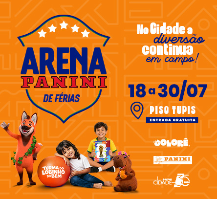 Arena Panini de Férias: a diversão continua em campo no Shopping Cidade