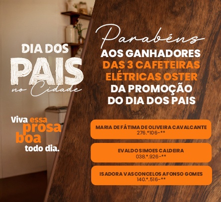 Conheça os ganhadores da ação de Dia dos Pais do Shopping Cidade