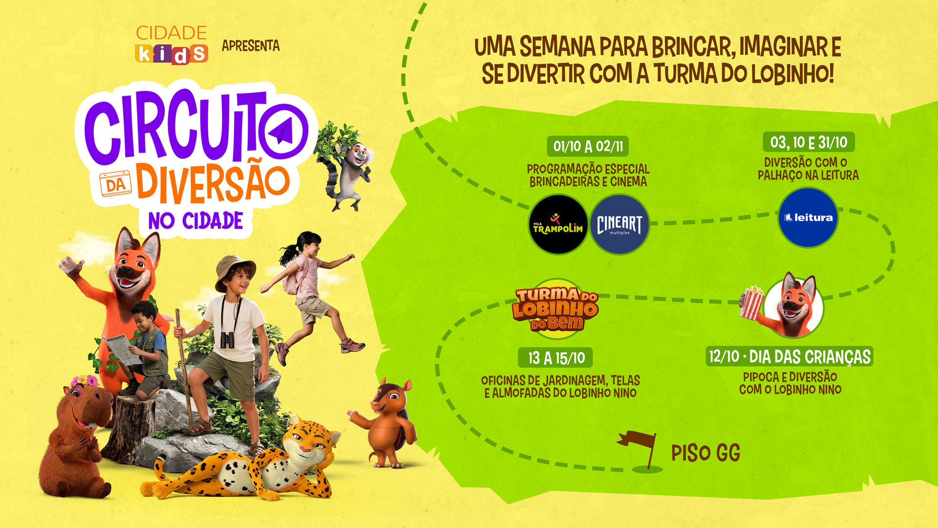 CIDADE KIDS APRESENTA: Circuito da Diversão no Cidade