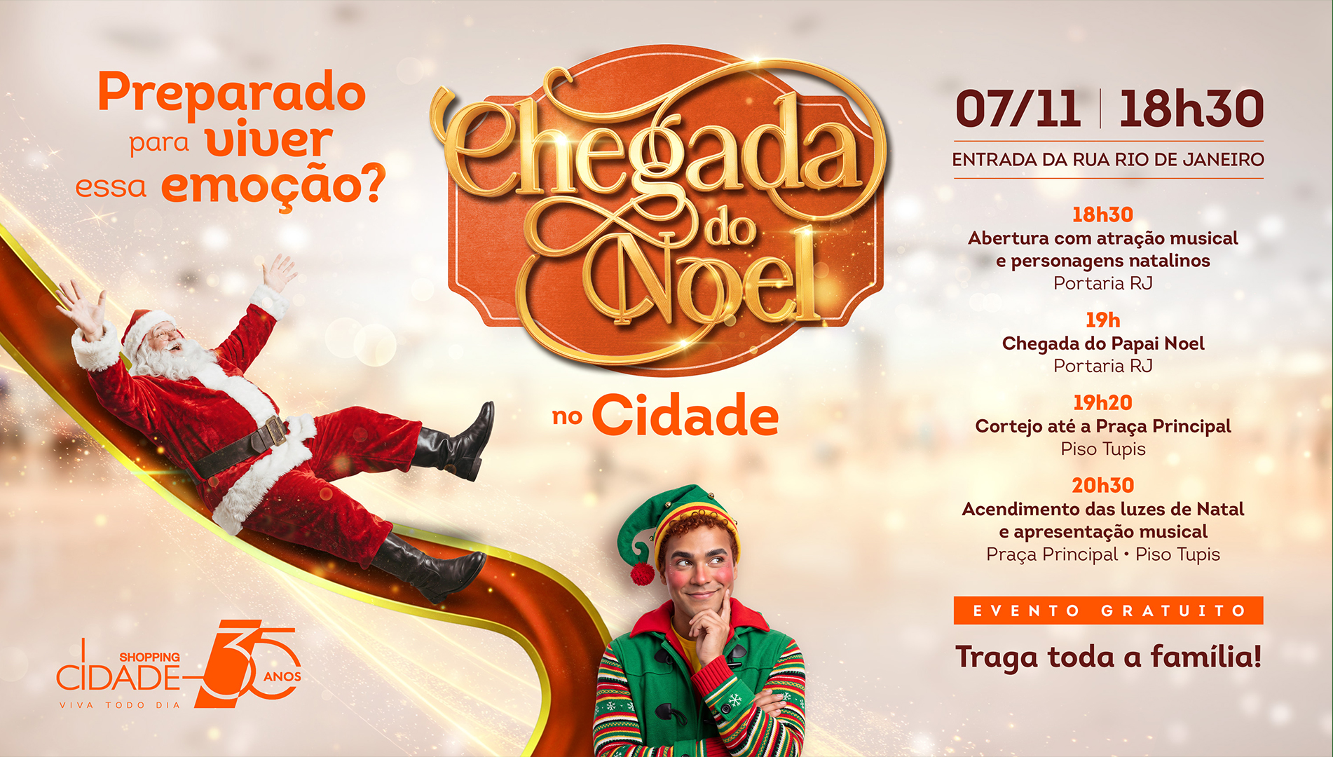 Chegada do Noel no Cidade: prepare-se para viver essa emoção! 